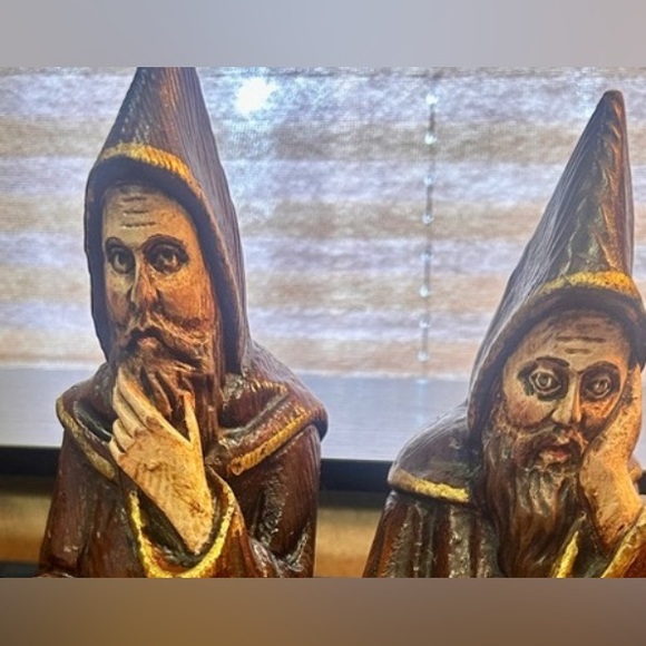 Vintage bookends  10” Studious monks set - Picture 5 of 16